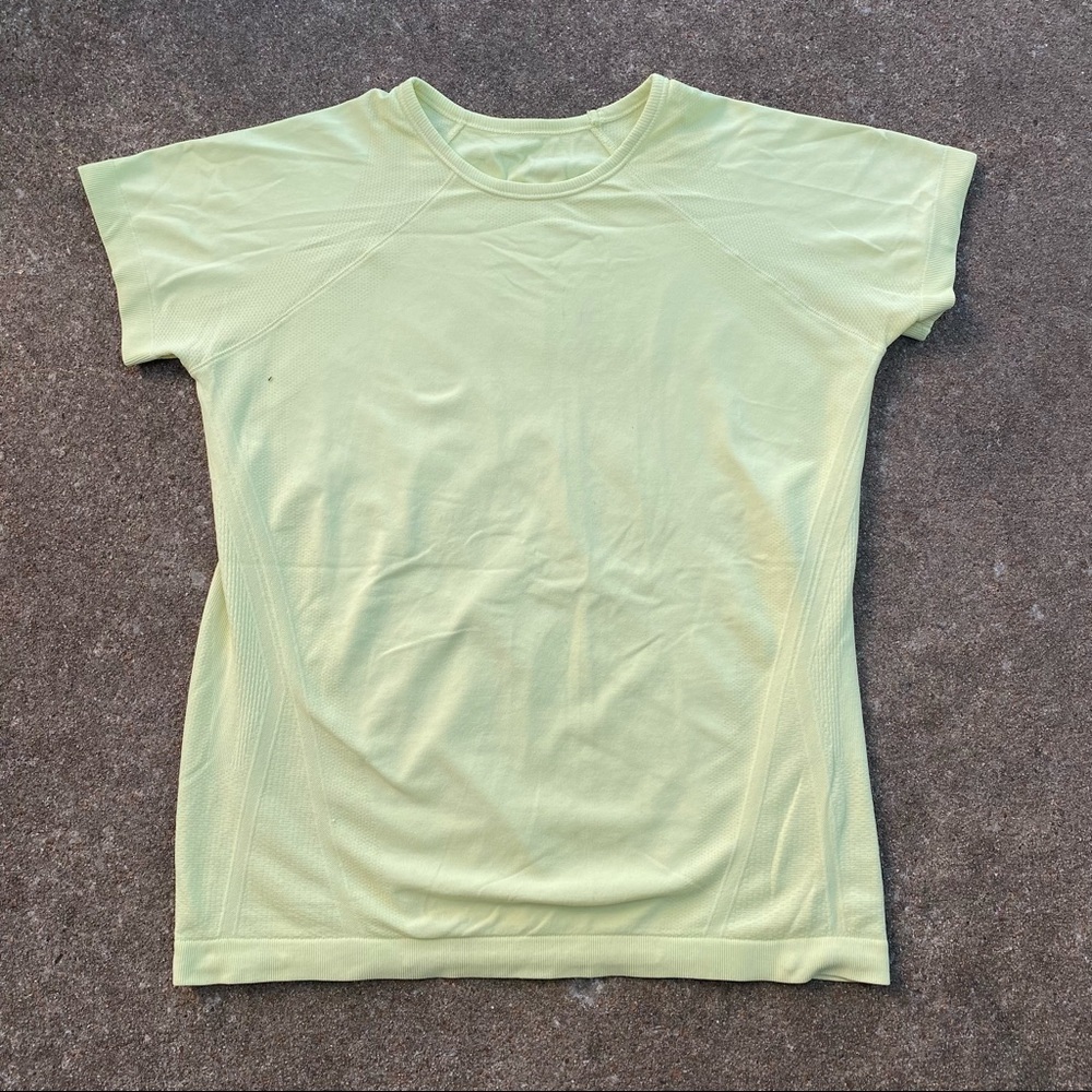 Tangerine | Neon Yellow Active Short Sleeve Top 14